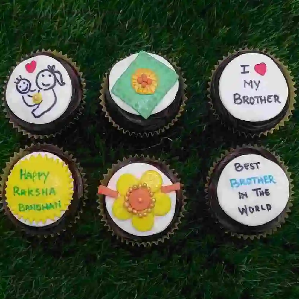 Buy Chocolate Cupcakes Online for Raksha Bandhan Gifts